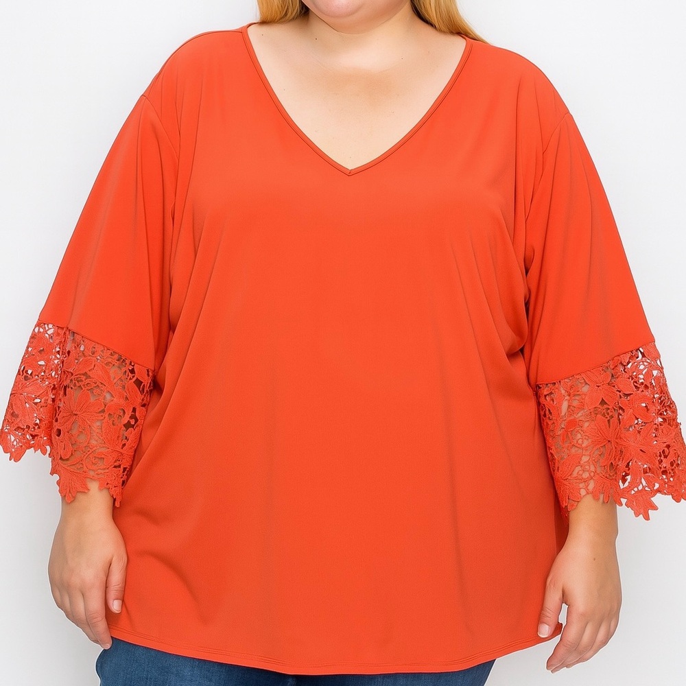 Women’s Plus Size Jessica London  Blouse / Tunic  Size 26/28 Red